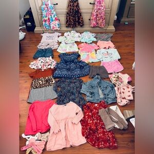 Mixed Girls Clothing Lot - Floral, Denim, Animal Print